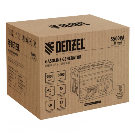 Бензиновый генератор DENZEL GE 6900