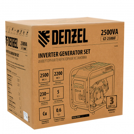 Бензиновый генератор DENZEL GT-2500iF