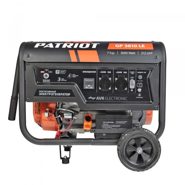 Бензиновый генератор PATRIOT GP 3810 LE